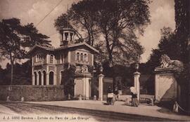 Genève - Entrée du Parc de "La Grange"