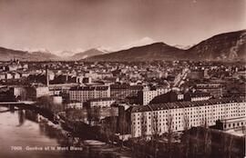Genève et le Mont Blanc
