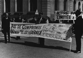 [Genève: manifestation du 1er Mai, employés fédéraux]