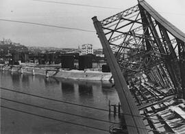 [2e Guerre mondiale, séquelles: pont détruit, Lyon?]
