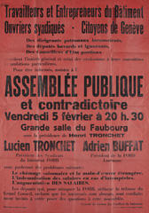 Assemblée populaire et contradictoire - Lucien Tronchet, Adrien Buffat