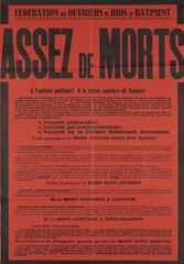 Assez de morts