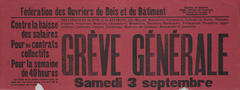 Grève générale - Samedi 3 septembre