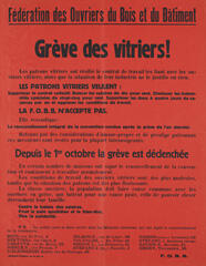 Grève des vitriers!