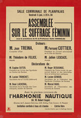 Assemblée sur le suffrage féminin